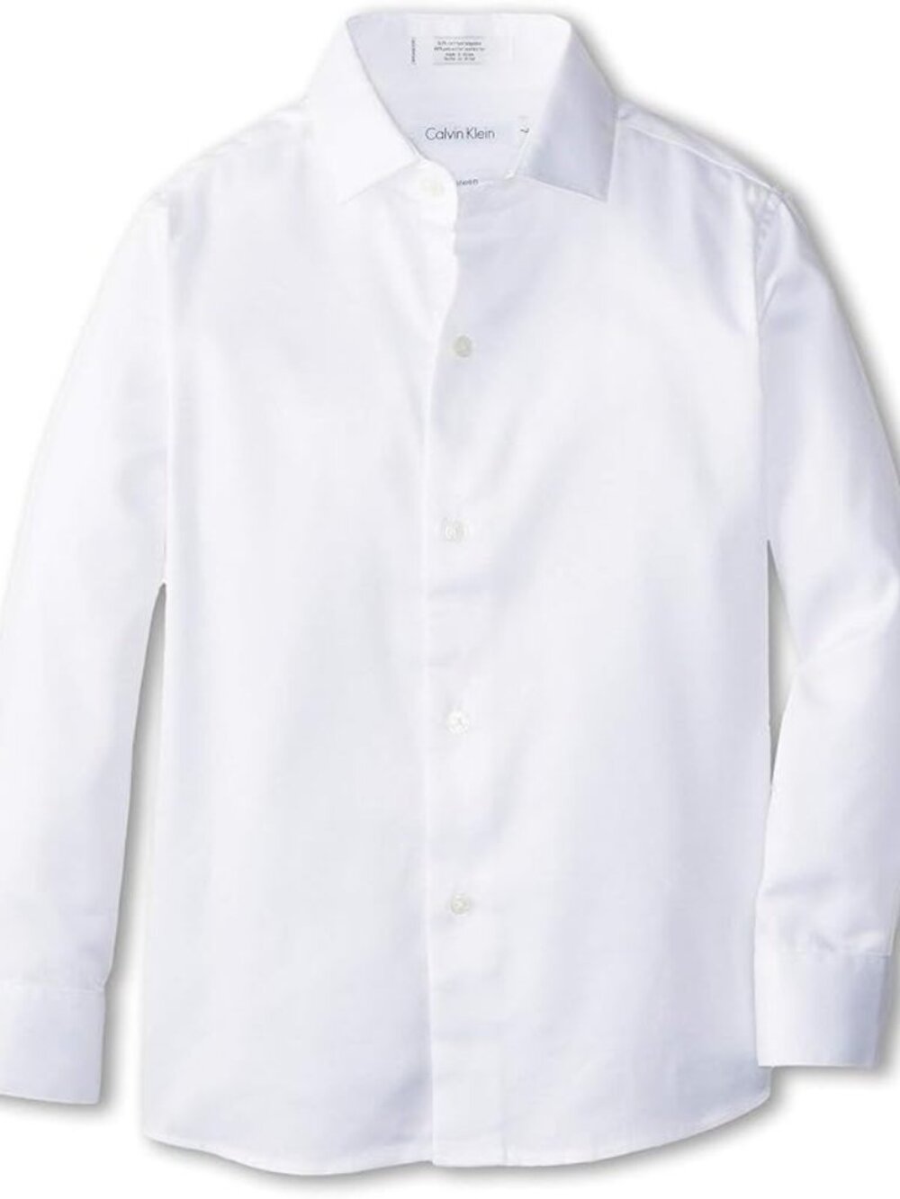 Calvin Klein White Boys' Long-Sleeve Button-Down Shirt